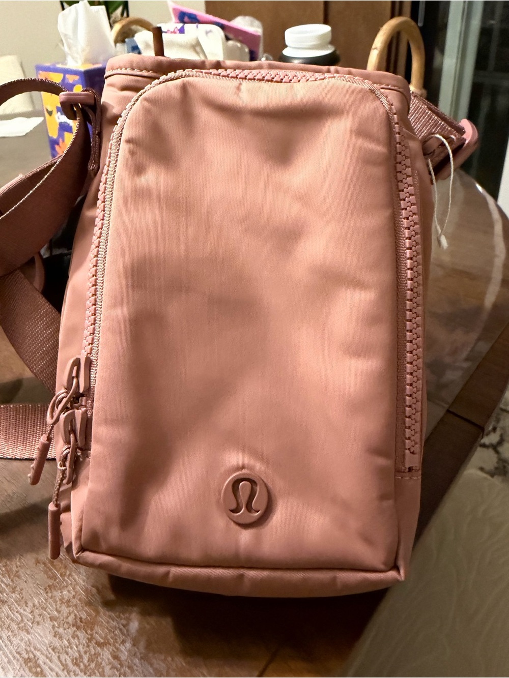 lululemon athletica Dusty Rose water bottle Bag